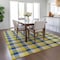 Homeroots 5' X 8' Yellow Blue And Beige Plaid Washable Indoor Outdoor Area Rug 601447 - alternate 7