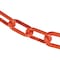 Mr. Chain 3" x 100' Traffic Orange Plastic Safety Chain 80013-100 - alternate 1