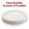 Smarty Had A Party 7.5" White with Gold Edge Rim Plastic Appetizer/Salad Plates (120 Plates), 120PK 117G-CASE - alternate 4