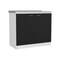 Homeroots 47" Black and White Wall mounted Accent Cabinet With Five Shelves 546369 - alternate 6
