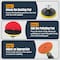 Powertec 4in Diamond Polishing Pads w/ 10pcs 50 - 6000 Grit Polishing Pad and 5/8in-11 Backer Pad for Drill 11110N - alternate 4