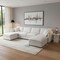 Homeroots 66" Cream Fabric Modular Sleeper Sofa With Ottoman 568290 - alternate 3