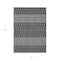Homeroots 3' X 5' Gray Silver And Charcoal Tribal Washable Indoor Outdoor Area Rug 582566 - alternate 6