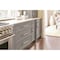 Amerock London 10-1/16 in 256 mm Center-to-Center Polished Nickel/Black Bronze Cabinet Pull BP36664PNBBR - alternate 3