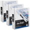 Bazic Products PVC-Free Slant-D Ring View Binder with 4-Pockets, 1", White, 3PK 4170 - alternate 1