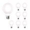 Bulbrite 60-Watt Equivalent Dimmable Milky Filament G25 Medium E26 LED Light Bulb, 4000K, 8PK 861632 - alternate 1