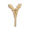 Homeroots 3" Gold Cast Iron Deer Stag Wall Hook 612086 - alternate 5