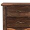 Homeroots 27" Dark Brown Solid Wood Three Drawer Nightstand 521188 - alternate 10