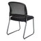 Office Star Products ProGrid Titanium & Black Visitors Chair, Sled Base, Freeflex Coal 86725R-30 - alternate 3