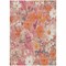 Homeroots 10' X 14' Blush Pink And Orange Floral Washable Indoor Outdoor Area Rug 611191 - alternate 4