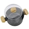 Korkmaz Montana 2 Piece 4 Liter Aluminum Nonstick Low Casserole Dish with Lid and Faux Wood Handles A1245 - alternate 2