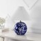 Jonathan Y Shishen 19.5" Cottage Classic Chinoiserie Ceramic Orb LED Table Lamp with Pleated Shade, Navy/White JYL5056C - alternate 2