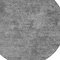 Homeroots 8' Gray And Smoky Black Round Abstract Washable Indoor Outdoor Area Rug 609318 - alternate 4