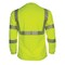 Reflective Apparel ANSI Type R Class 3 Long Sleeve T-Shirt with 3M Scotchlite Comfort Trim 204CT-LM-3X - alternate 3