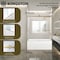 Kingston Brass 60" Acrylic Anti-Skid Alcove Right-Hand Drain Tub with Left Sliding Tub Door, White/Brushed Brass KVTAP6031R22T7 - alternate 5