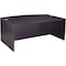 Boss Desk Shell Bow Front Desk Shell, Mocha, 71"Wx36/41"Dx, 71" W X N189-MOC - alternate 1