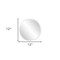 Homeroots 12" Clear Round Unframed Accent Mirror 383717 - alternate 5