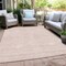 Homeroots 5' X 8' Pink And Gray Geometric Washable Indoor Outdoor Area Rug 594408 - alternate 5