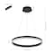 Jonathan Y Baxter 23.5" 1-Light Modern Contemporary Aluminum Integrated LED Hoop Pendant, Black JYL7200B - alternate 4