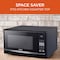 Commercial Chef 1.4 Cu.Ft.Countertop Microwave Oven, 1100 Watts, Small Compact Size, 10 Power Levels, Black CHM14110B6C - alternate 4