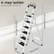 Wrightmaster 5.3 ft. Steel Lightweight Step Ladder, 11 ft. Reach, with Tool Platform, 300 lb. Load Capacity ZOR-GJ6BT2 - alternate 2