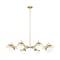 Z-Lite Realm Sphere 8 Light Chandelier, Modern Gold, 44 In W x 8 In H 7517-8MGLD - alternate 3