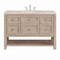 James Martin Vanities Breckenridge 48" Single Vanity, Whitewashed Oak, w/ 3 CM Siberian Silestone Top 330-V48-WWO-3SFR - alternate 1