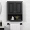 Zenith Zenna Home Espresso 23'' W x 8-1/4'' D x 28'' H Wall Bath Cabinet R2328CHA - alternate 3