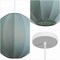 Jonathan Y Sia 16" 1-Light Scandinavian Japandi Adjustable Lantern Metal w/Ribbed Cocoon Globe Shade LED Pendan JYL4206B - alternate 6