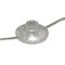 Homeroots 69" Brass Novelty Floor Lamp With White Frosted Glass Globe Shade 523507 - alternate 4