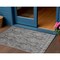Homeroots 3' X 5' Gray And Pewter Damask Washable Indoor Outdoor Area Rug 616526 - alternate 1