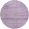 Homeroots 8' Lavender And Purple Round Abstract Washable Indoor Outdoor Area Rug 605556 - alternate 6