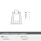 Amerock Blackrock 1-13/16 in 46 mm Length Polished Chrome Cabinet Pendant BP5527426 - alternate 4