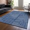 Homeroots 3' X 5' Navy Blue And Ivory Geometric Washable Indoor Outdoor Area Rug 600840 - alternate 7