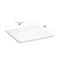 Smarty Had A Party 12" x 12" Clear Square with Groove Rim Plastic Serving Trays (24 Trays), 24PK 7925-CASE - alternate 6