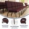 Flash Furniture Hercules Church Chair, 19-1/4 in W 25" L 33-1/4" H, Fabric Seat FD-CH02185-GV-005-GG - alternate 7