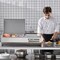 Vevor Countertop Refrigerated Salad Pizza Prep Station 130 W Stainless Guard ETL E40TW-G - alternate 6