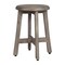 Homeroots 18" X 12" Gray Circular Shower Bench 383386 - alternate 1
