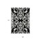 Homeroots 9' X 12' Black And Ivory Damask Washable Indoor Outdoor Area Rug 614411 - alternate 5
