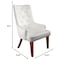 Leisuremod Spruce Collection Modern Wooden Dining Chair in Beige Velvet, 2PK SC24BGF2 - alternate 5