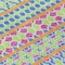 Homeroots 5' X 8' Blush Blue And Lime Green Quatrefoil Washable Indoor Outdoor Area Rug 583205 - alternate 6