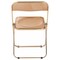 Leisuremod Lawrence Acrylic Folding Chair with Gold Metal Frame, Tangerine, 2PK LFG19OR2 - alternate 5