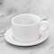 Our Table Simply White 6 Piece 3.75 Inch Porcelain Cups With Saucers Set 133040.02 - alternate 2