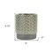 Homeroots 6in Gray Geometric Ceramic Indoor Outdoor Round Pot Planter 487461 - alternate 3