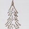 Homeroots 19" X 10" Natural And White Wood Christmas Tree Hanging Wall Decor 634743 - alternate 2