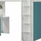Homeroots White And Teal Twin Loft Bed And Desk 318774 - alternate 2