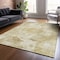 Homeroots 3' X 5' Beige Tan And Ivory Floral Washable Indoor Outdoor Area Rug 588528 - alternate 4