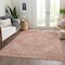 Homeroots 5' X 8' Coral And Pink Oriental Washable Indoor Outdoor Area Rug 603804 - alternate 4