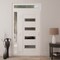 Vdomdoors Front Exterior Prehung Metal-Plastic Door, Manux 8113 White Silk, Side and Top Sidelite Transom, Of MANUX8113EXD-WS-W36+14xH80+14-RH - alternate 2