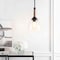 Jonathan Y Alys 7.63" Adjustable Rope-Wrap Modern Rustic Iron/Glass LED Pendant, Black JYL1103A - alternate 5